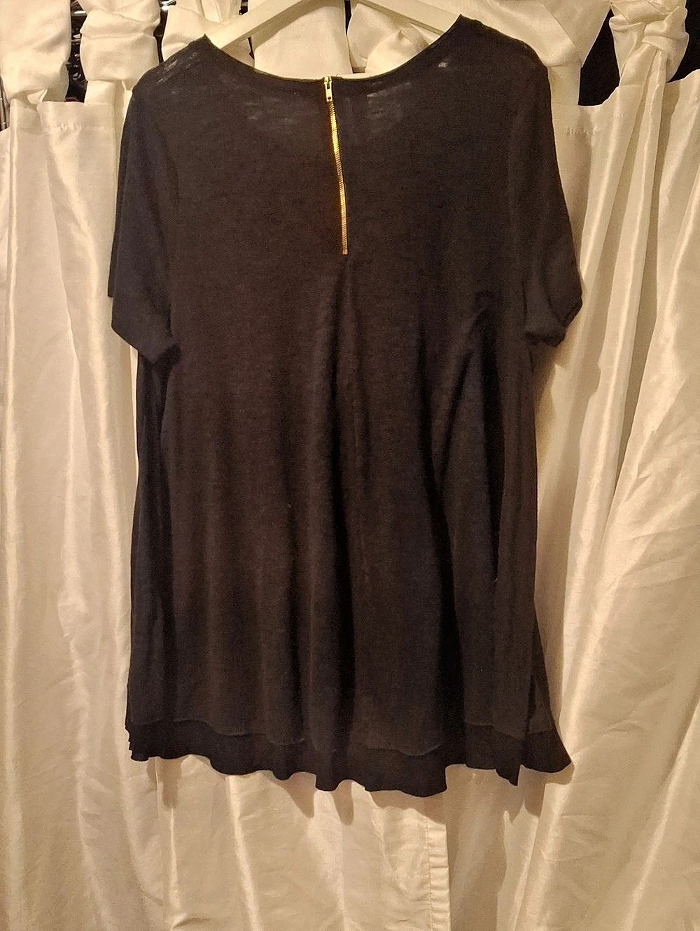 EVERLEIGH Black Short Sleeve Tunic 2X
